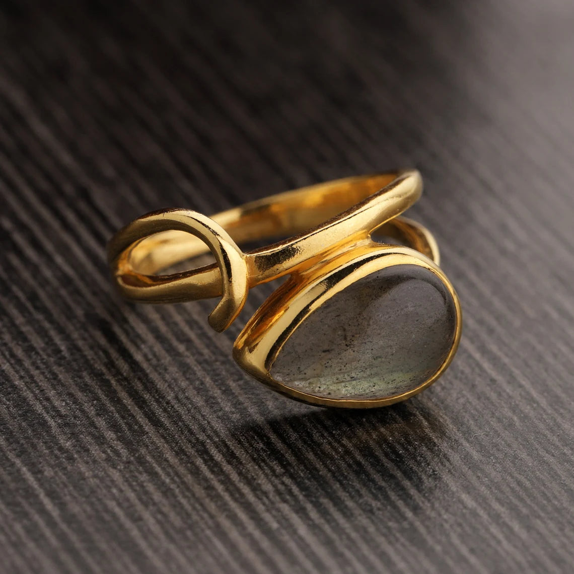 Labradorite Ring, 925 Solid Sterling Silver Ring, Natural Labradorite Gemstone, Statement Ring,