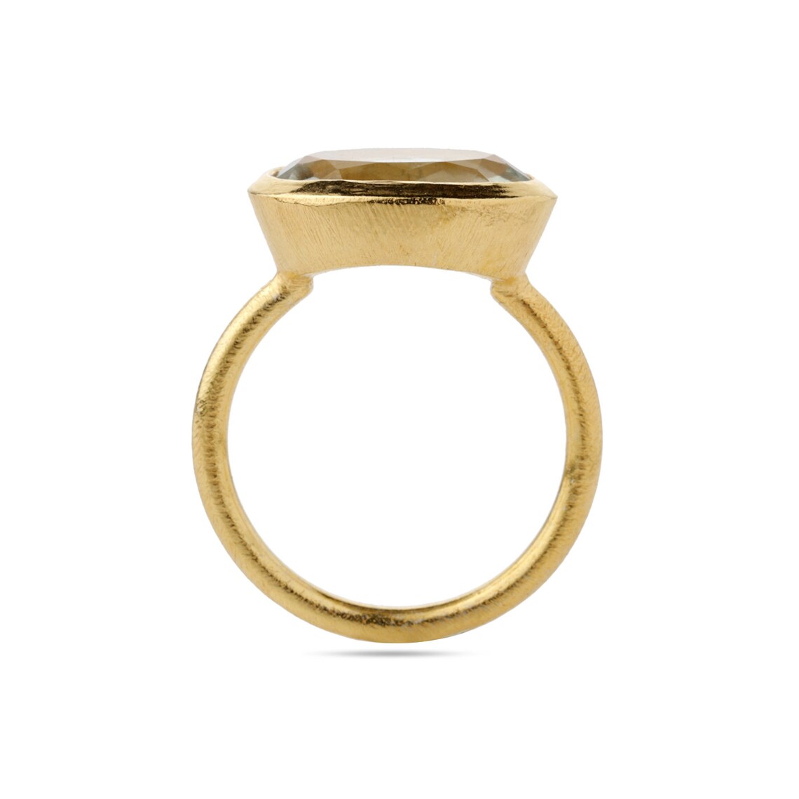Green Amethyst Ring, oval green amethyst Ring, 925 Sterling Silver Green amethyst Gemstone Ring Gold Plated Ring