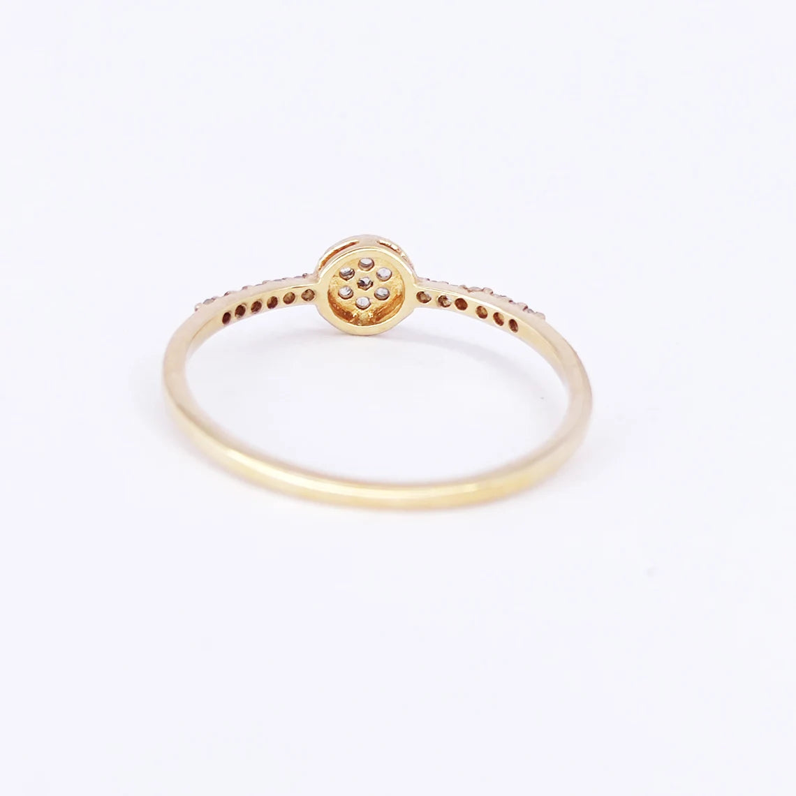 Minimalist Ring 14k Solid Gold / Diamond Ring / Thin Gold Stacking Rings / Promise Ring / Labor Day Sale