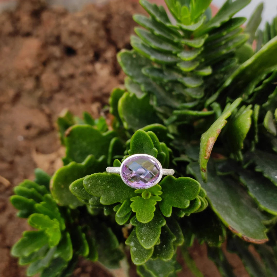 Sterling Silver Lavender Amethyst Ring - Engagement, Promise, Gemstone Ring, Valentine's, Anniversary, Birthday Gift For Her, Mum Girlfriend